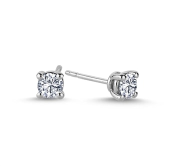 14 kt hvidguld The One ørestikkere med i alt 0,66 ct Diamant Wesselton SI